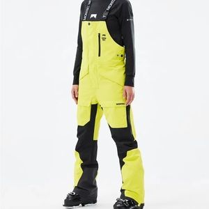 Montec Ski Bib womens size small- yellow